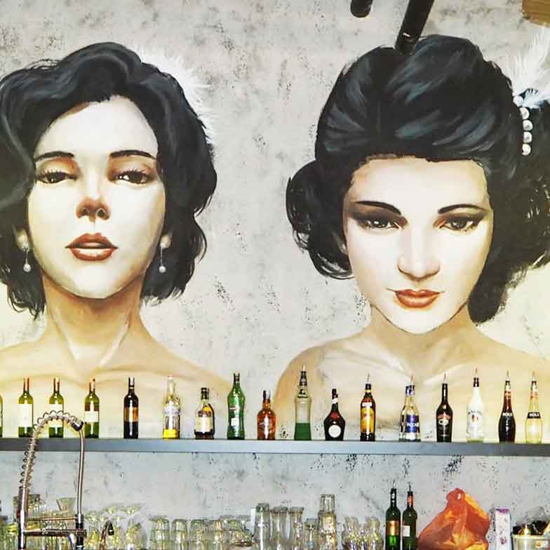 80’s Old Shang Hai Style Mural-W Bar & Bistro @ Plaza Sentosa, Johor Bahru