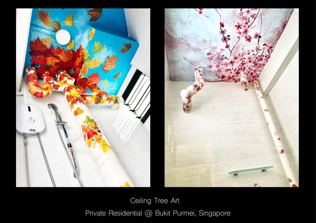 Ceiling Tree Art @ Bukit Prumei, Singapore